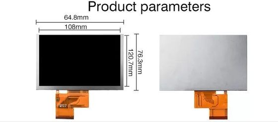 Pannello di tocco a 5 pollici LCD dell'esposizione di RGB dello schermo di Innolux 800x480 HDMI